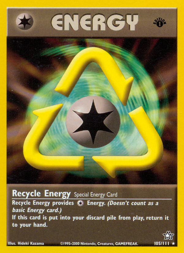Recycle Energy (105/111) [Neo Genesis 1st Edition] | Jomio and Rueliete's Cards and Comics