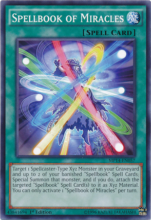 Spellbook of Miracles [MP14-EN057] Common | Jomio and Rueliete's Cards and Comics