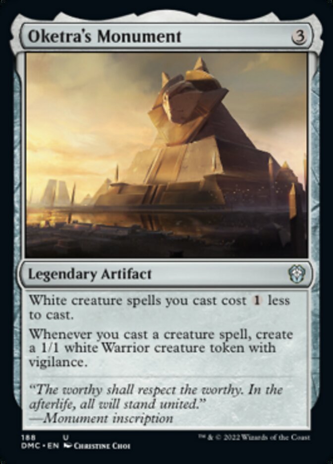 Oketra's Monument [Dominaria United Commander] | Jomio and Rueliete's Cards and Comics