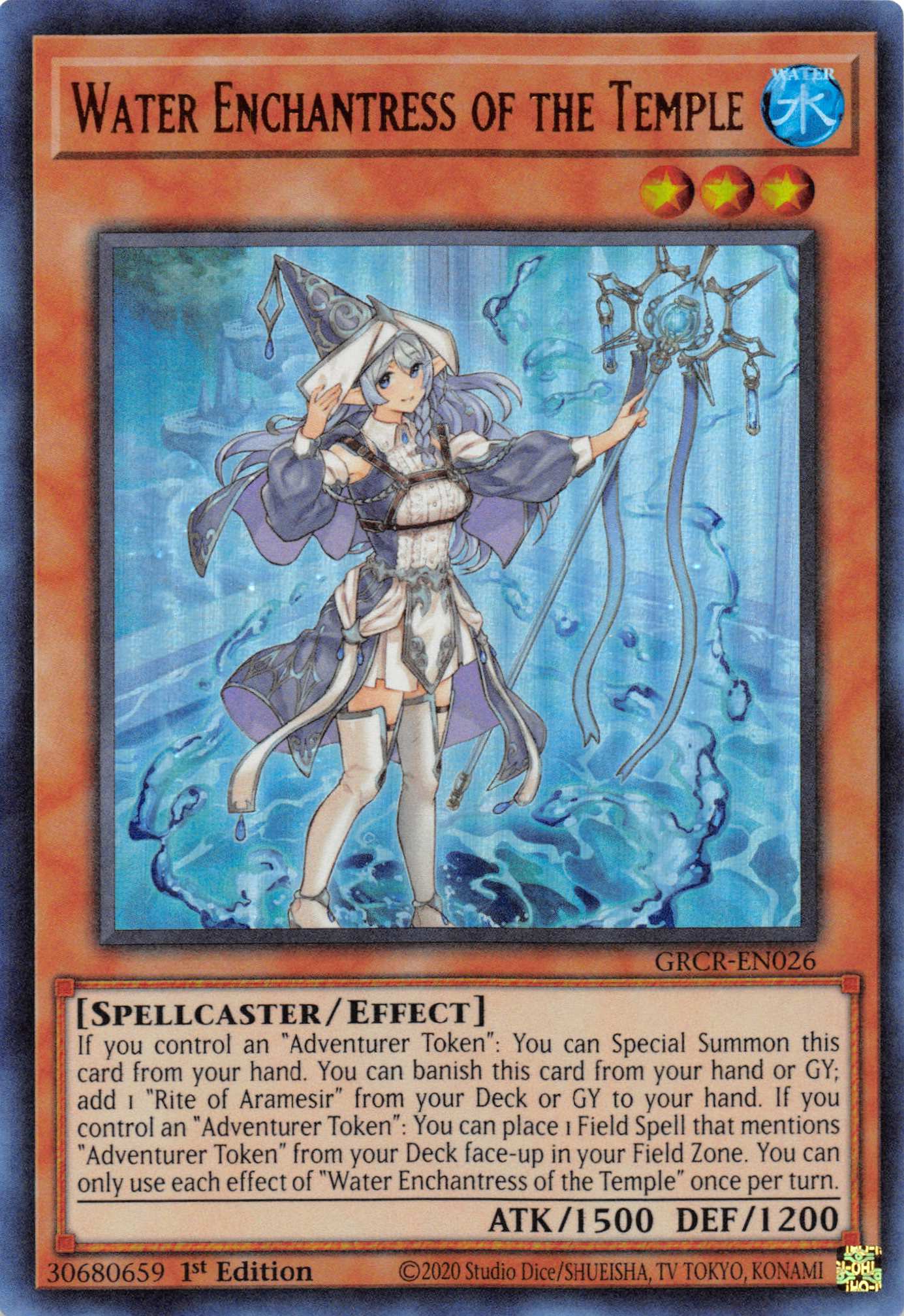 Water Enchantress of the Temple [GRCR-EN026] Ultra Rare | Jomio and Rueliete's Cards and Comics