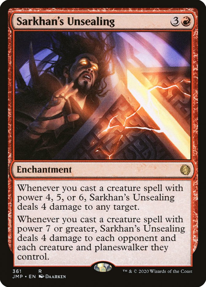 Sarkhan's Unsealing [Jumpstart] | Jomio and Rueliete's Cards and Comics