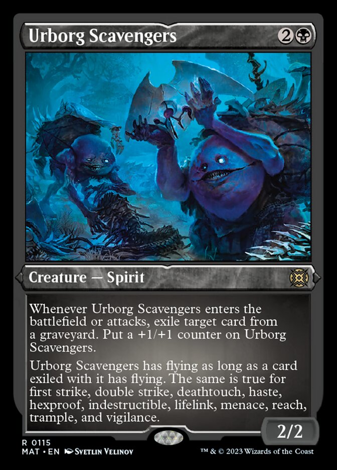 Urborg Scavengers (Foil Etched) [March of the Machine: The Aftermath] | Jomio and Rueliete's Cards and Comics