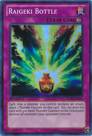 Raigeki Bottle [BPW2-EN091] Super Rare | Jomio and Rueliete's Cards and Comics