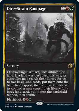 Dire-Strain Rampage [Innistrad: Double Feature] | Jomio and Rueliete's Cards and Comics