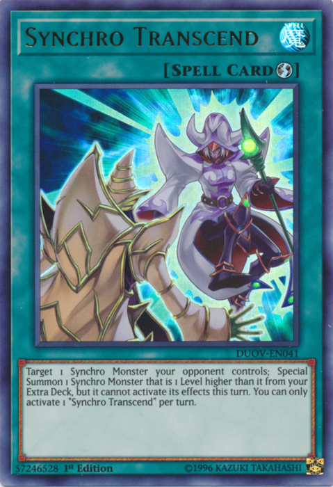 Synchro Transcend [DUOV-EN041] Ultra Rare | Jomio and Rueliete's Cards and Comics