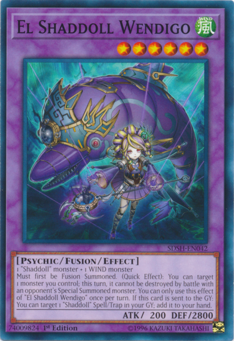 El Shaddoll Wendigo [SDSH-EN042] Common | Jomio and Rueliete's Cards and Comics