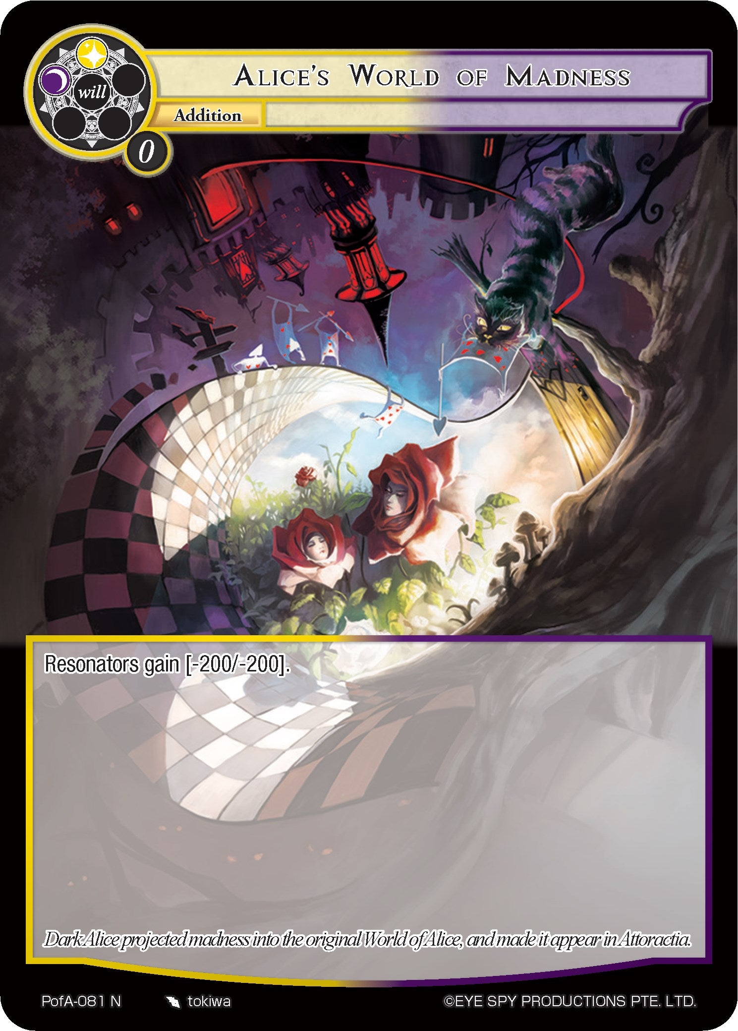 Alice's World of Madness (PofA-081) [Alice Origin IV: Prologue of Attoractia] | Jomio and Rueliete's Cards and Comics