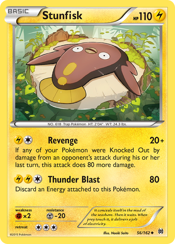 Stunfisk (56/162) [XY: BREAKthrough] | Jomio and Rueliete's Cards and Comics