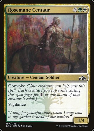 Rosemane Centaur [Guilds of Ravnica] | Jomio and Rueliete's Cards and Comics