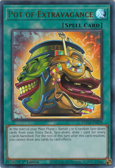 Pot of Extravagance [TOCH-EN059] Ultra Rare | Jomio and Rueliete's Cards and Comics