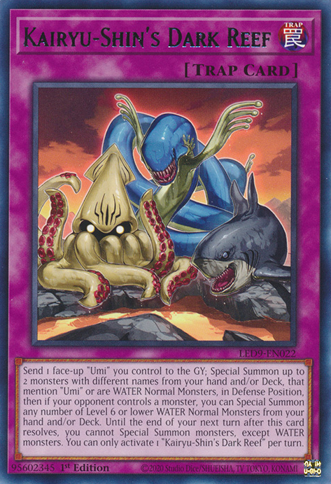 Kairyu-Shin's Dark Reef [LED9-EN022] Rare | Jomio and Rueliete's Cards and Comics