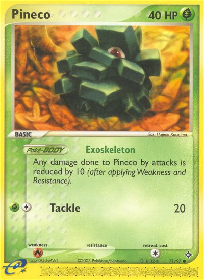 Pineco (71/97) [EX: Dragon] | Jomio and Rueliete's Cards and Comics