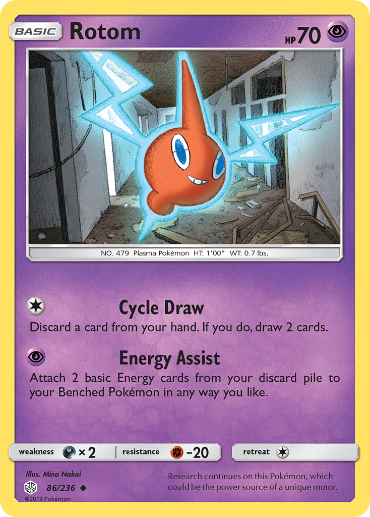 Rotom (86/236) [Sun & Moon: Cosmic Eclipse] | Jomio and Rueliete's Cards and Comics