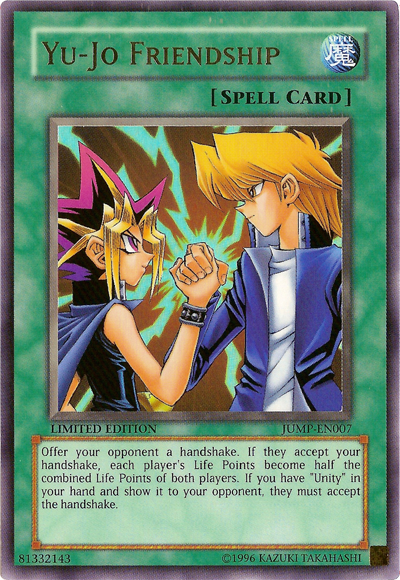 Yu-Jo Friendship [JUMP-EN007] Ultra Rare | Jomio and Rueliete's Cards and Comics