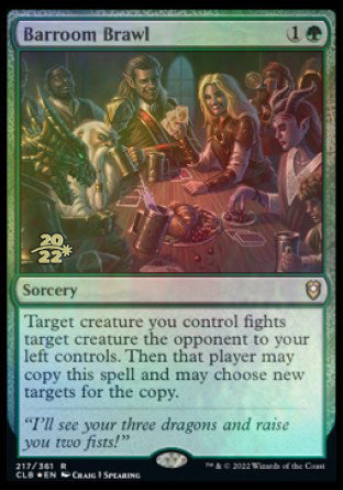 Barroom Brawl [Commander Legends: Battle for Baldur's Gate Prerelease Promos] | Jomio and Rueliete's Cards and Comics