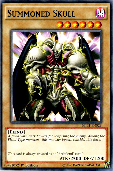 Summoned Skull [MIL1-EN028] Common | Jomio and Rueliete's Cards and Comics