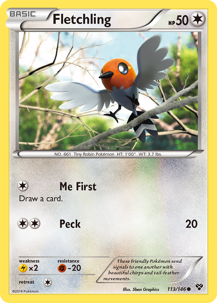 Fletchling (113/146) [XY: Base Set] | Jomio and Rueliete's Cards and Comics