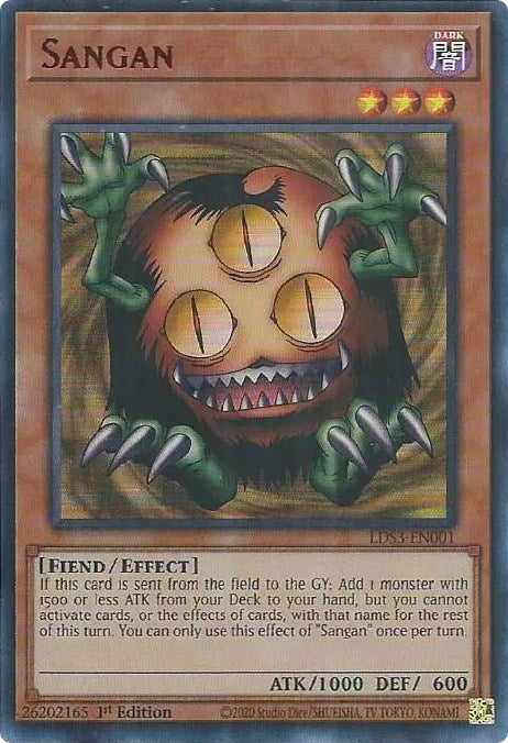 Sangan (Red) [LDS3-EN001] Ultra Rare | Jomio and Rueliete's Cards and Comics