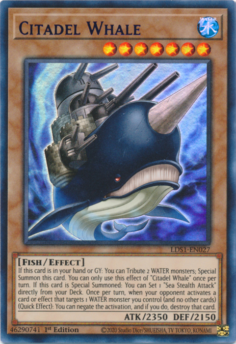 Citadel Whale (Purple) [LDS1-EN027] Ultra Rare | Jomio and Rueliete's Cards and Comics