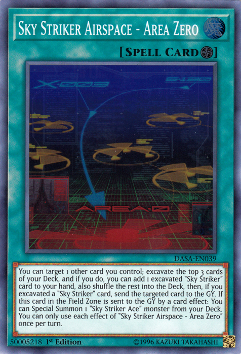 Sky Striker Airspace - Area Zero [DASA-EN039] Super Rare | Jomio and Rueliete's Cards and Comics