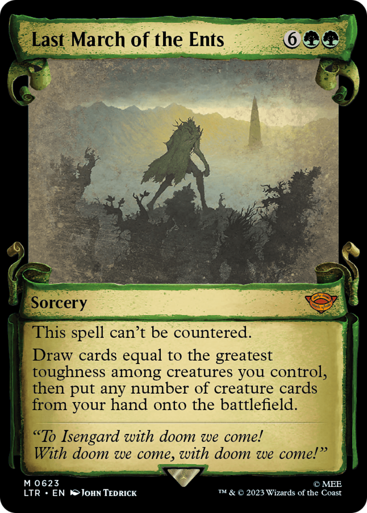 Last March of the Ents [The Lord of the Rings: Tales of Middle-Earth Showcase Scrolls] | Jomio and Rueliete's Cards and Comics