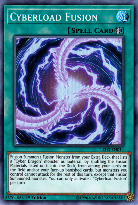 Cyberload Fusion [LED3-EN014] Super Rare | Jomio and Rueliete's Cards and Comics