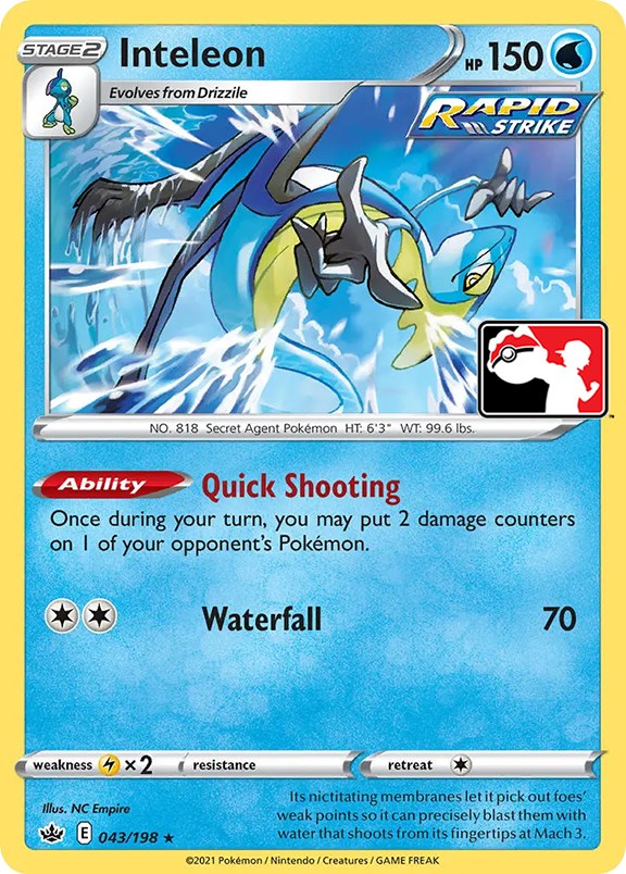 Inteleon (43) (043/198) [Prize Pack Series One] | Jomio and Rueliete's Cards and Comics