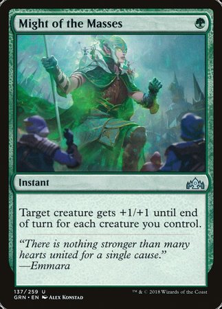 Might of the Masses [Guilds of Ravnica] | Jomio and Rueliete's Cards and Comics