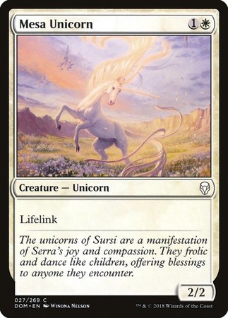 Mesa Unicorn [Dominaria] | Jomio and Rueliete's Cards and Comics