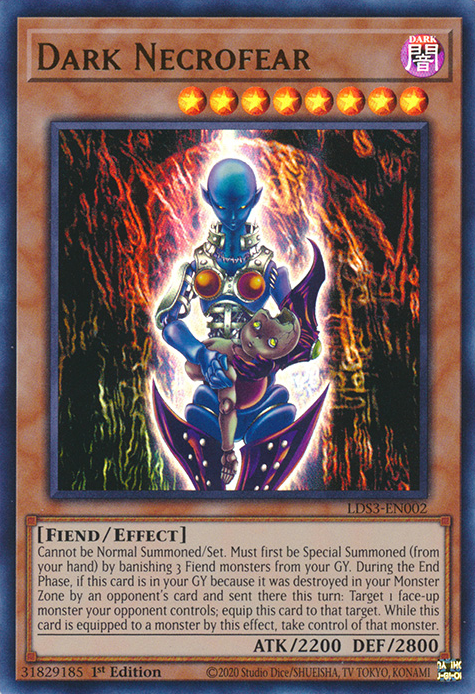 Dark Necrofear [LDS3-EN002] Ultra Rare | Jomio and Rueliete's Cards and Comics