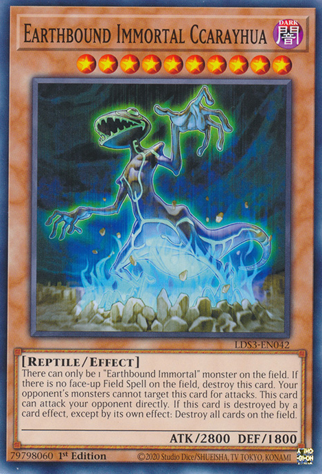 Earthbound Immortal Ccarayhua [LDS3-EN042] Common | Jomio and Rueliete's Cards and Comics