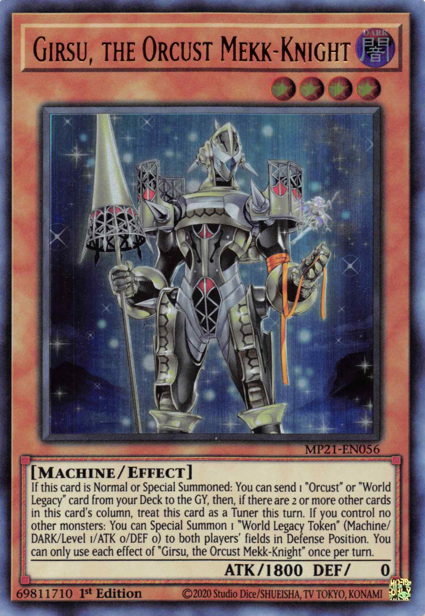Girsu, the Orcust Mekk-Knight [MP21-EN056] Ultra Rare | Jomio and Rueliete's Cards and Comics