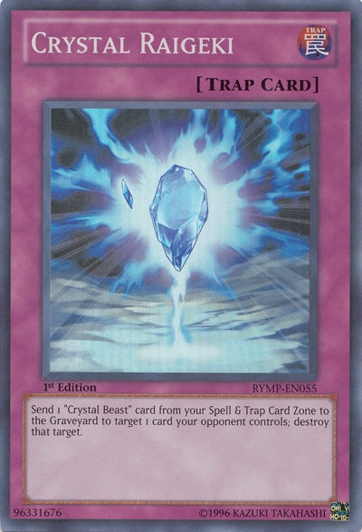 Crystal Raigeki [RYMP-EN055] Super Rare | Jomio and Rueliete's Cards and Comics