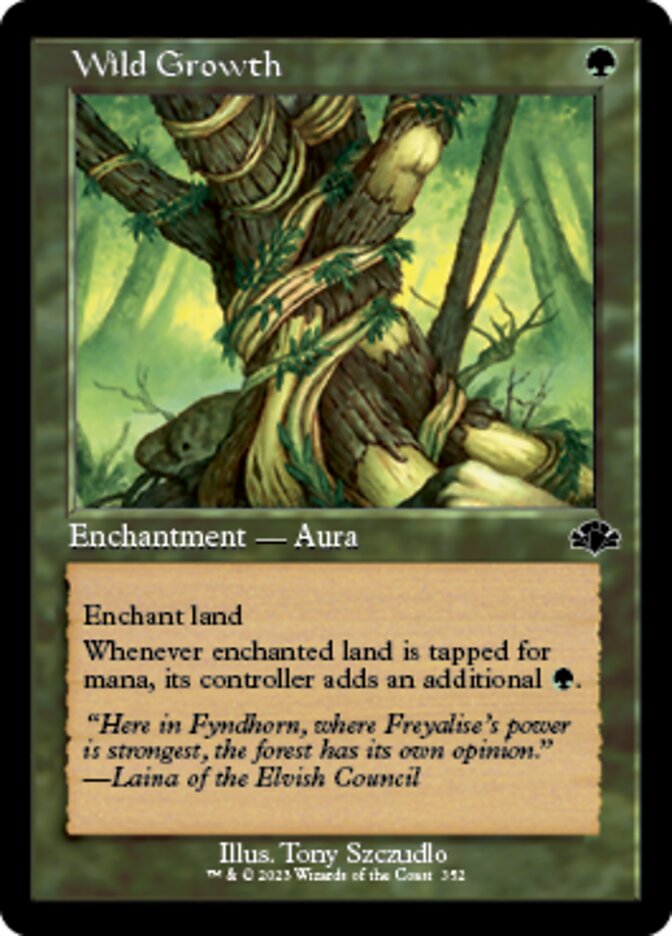 Wild Growth (Retro) [Dominaria Remastered] | Jomio and Rueliete's Cards and Comics