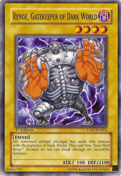 Renge, Gatekeeper of Dark World [TAEV-EN003] Common | Jomio and Rueliete's Cards and Comics
