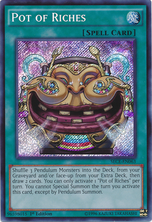 Pot of Riches [SECE-EN063] Secret Rare | Jomio and Rueliete's Cards and Comics