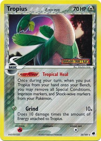 Tropius (23/101) (Delta Species) (Stamped) [EX: Dragon Frontiers] | Jomio and Rueliete's Cards and Comics