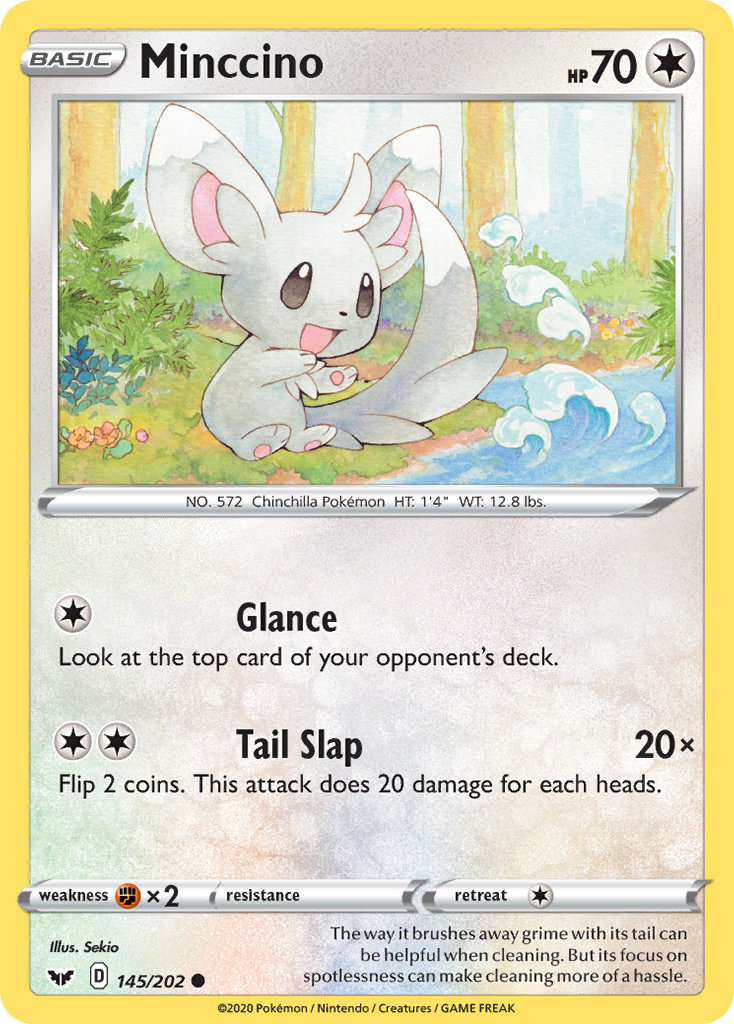 Minccino (145/202) [Sword & Shield: Base Set] | Jomio and Rueliete's Cards and Comics