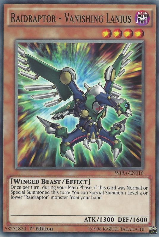 Raidraptor - Vanishing Lanius [WIRA-EN016] Common | Jomio and Rueliete's Cards and Comics