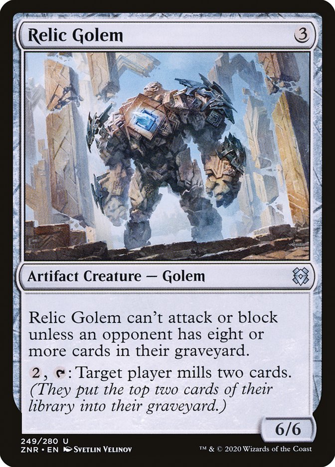 Relic Golem [Zendikar Rising] | Jomio and Rueliete's Cards and Comics