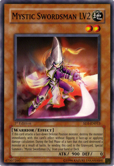 Mystic Swordsman LV2 [SD5-EN013] Common | Jomio and Rueliete's Cards and Comics