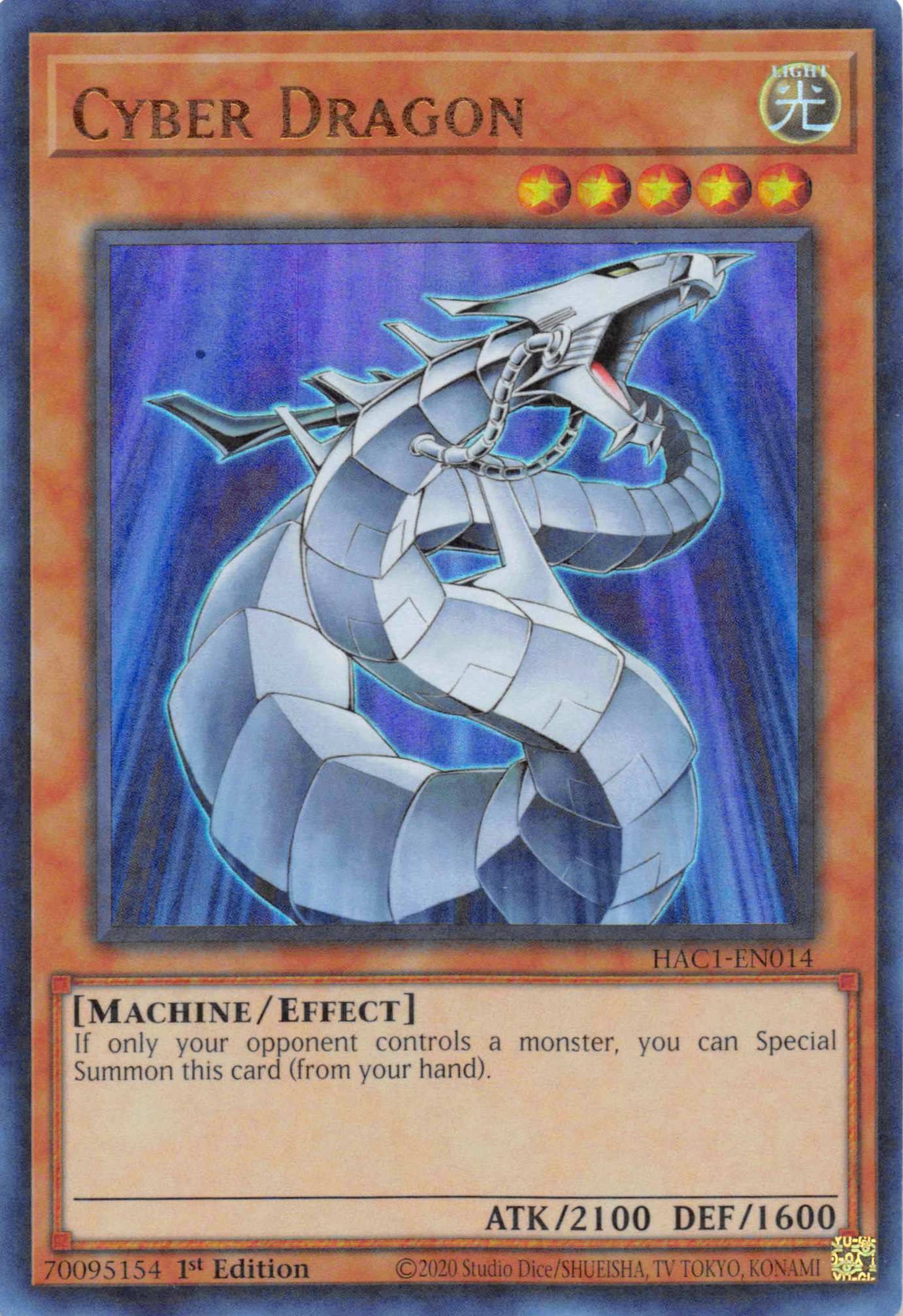 Cyber Dragon (Duel Terminal) [HAC1-EN014] Parallel Rare | Jomio and Rueliete's Cards and Comics