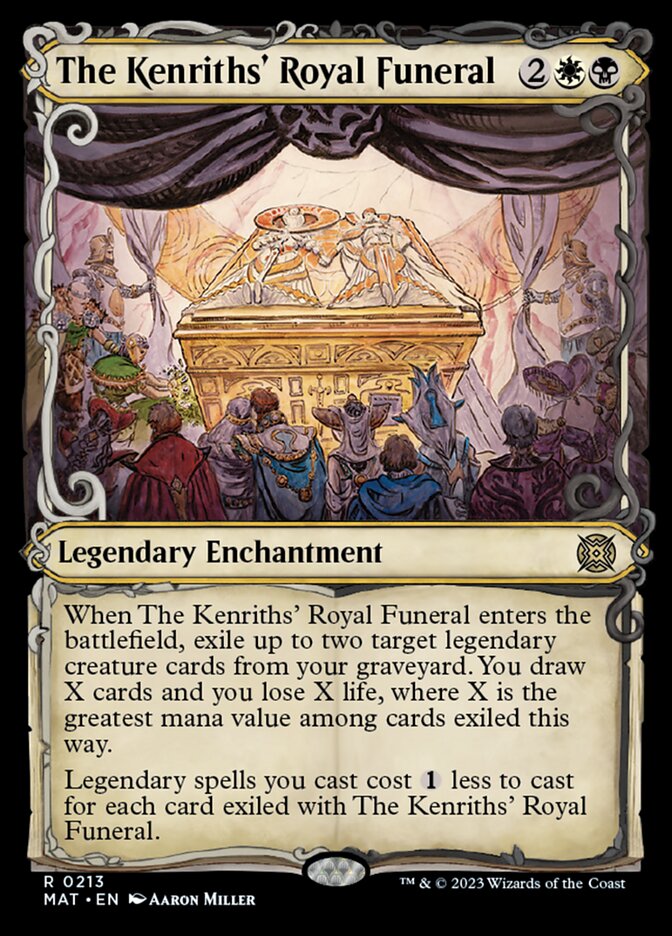 The Kenriths' Royal Funeral (Showcase Halo Foil) [March of the Machine: The Aftermath] | Jomio and Rueliete's Cards and Comics
