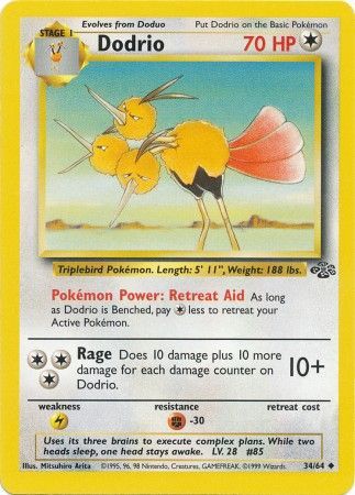 Dodrio (34/64) [Jungle Unlimited] | Jomio and Rueliete's Cards and Comics