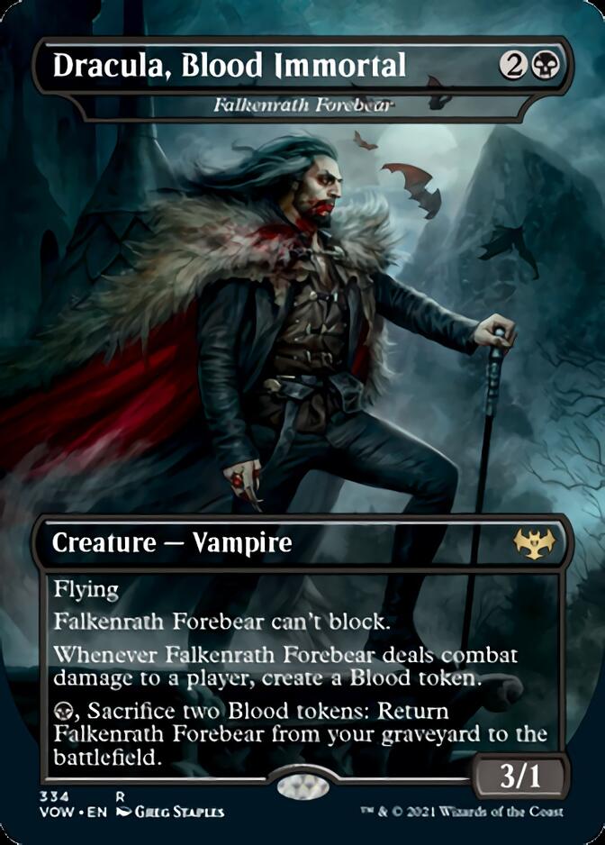 Falkenrath Forebear - Dracula, Blood Immortal [Innistrad: Crimson Vow] | Jomio and Rueliete's Cards and Comics