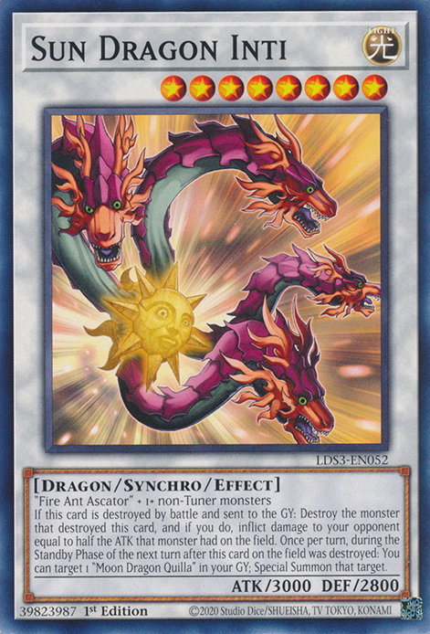 Sun Dragon Inti [LDS3-EN052] Common | Jomio and Rueliete's Cards and Comics