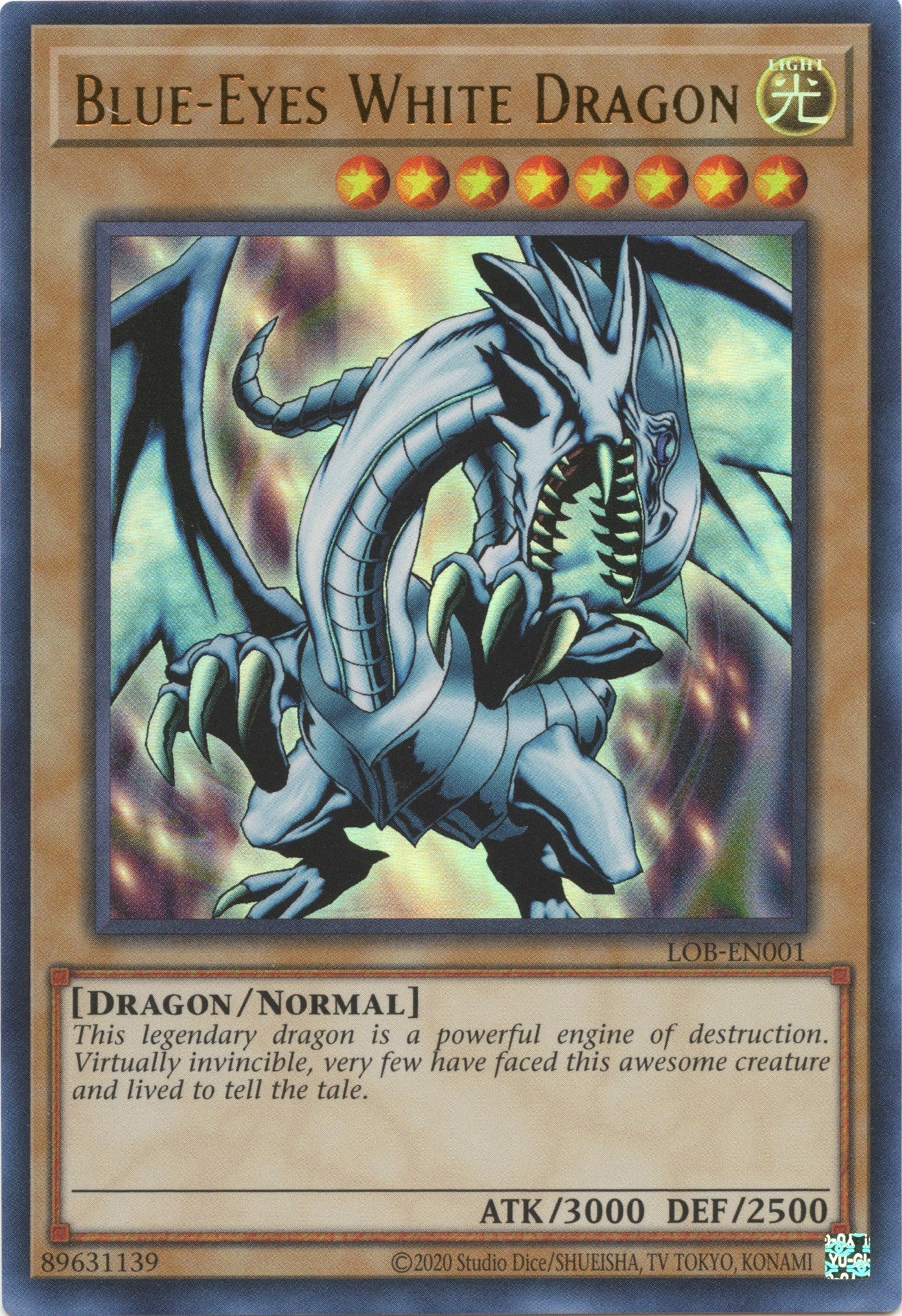 Blue-Eyes White Dragon (25th Anniversary) [LOB-EN001] Ultra Rare | Jomio and Rueliete's Cards and Comics