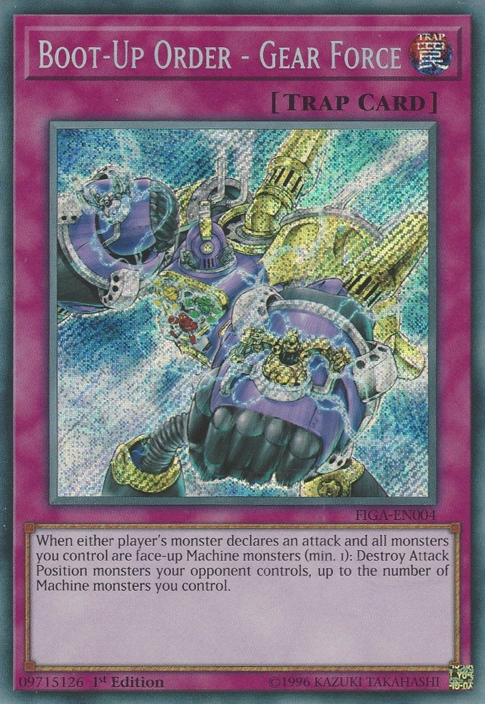 Boot-Up Order - Gear Force [FIGA-EN004] Secret Rare | Jomio and Rueliete's Cards and Comics