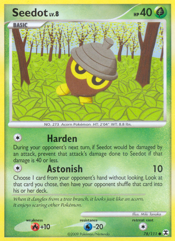 Seedot (78/111) [Platinum: Rising Rivals] | Jomio and Rueliete's Cards and Comics
