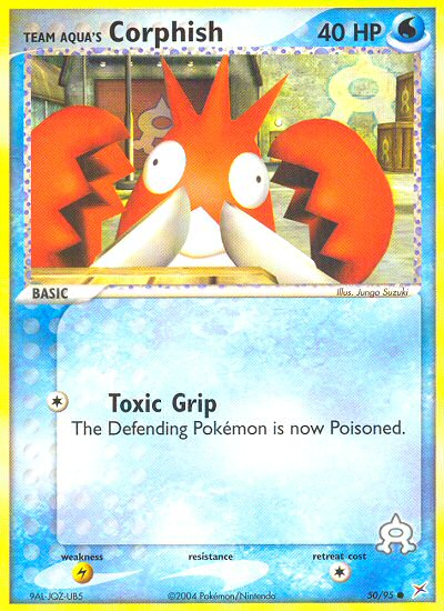 Team Aqua's Corphish (50/95) [EX: Team Magma vs Team Aqua] | Jomio and Rueliete's Cards and Comics